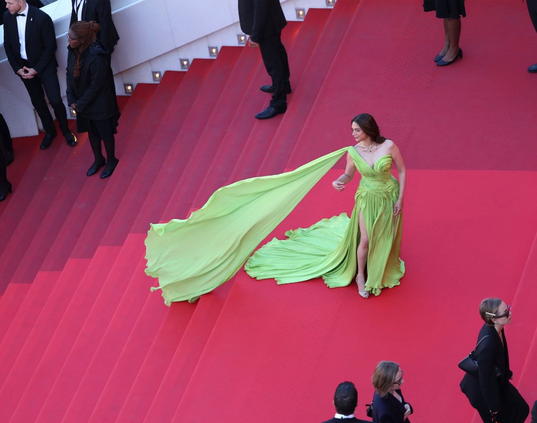 Neon Green Couture Creates Instant Buzz
