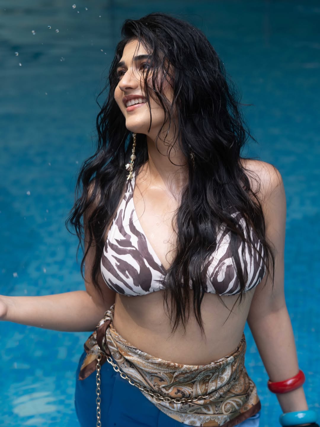 Amrutha Chowdary in trendy summer-inspired fashion ensemble