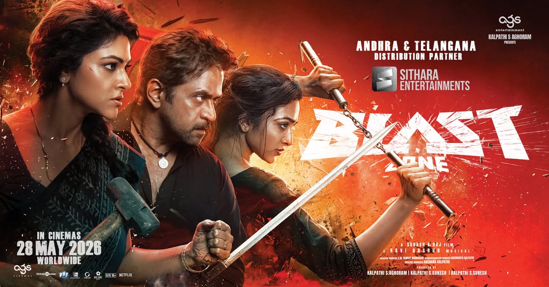 Blast theatrical release partner Sithara Entertainments for AP and Telangana