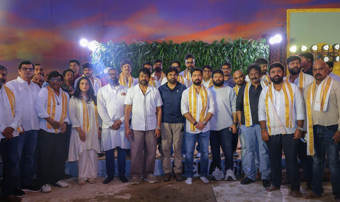 Guests at Chiranjeevi 158 movie launch