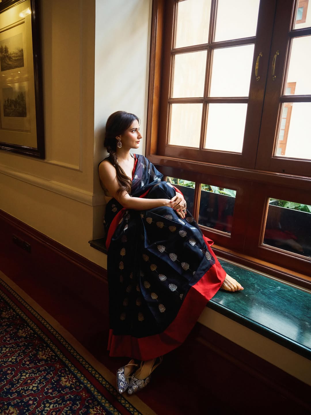 Fatima Sana Shaikh in stylish saree with elegant accessories