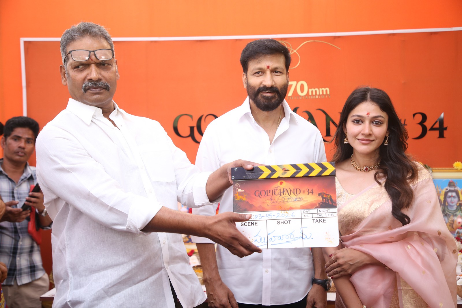 Gopichand 34 muhurat clap shot ceremony