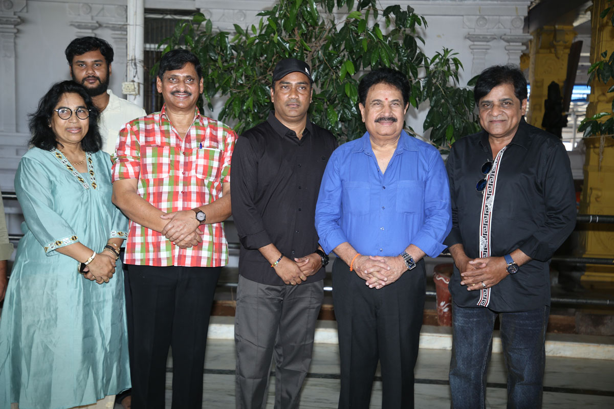Movie opening stills from pooja ceremony