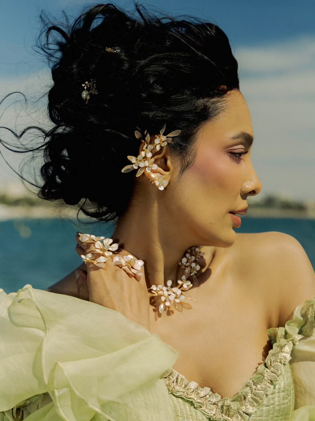 Floral Jewellery Completes The Look
