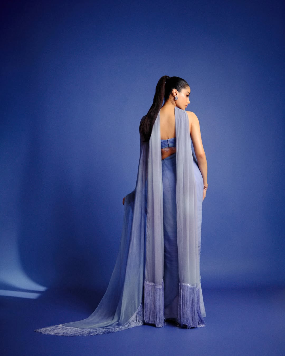 Sheer Drapes Meet Modern Couture