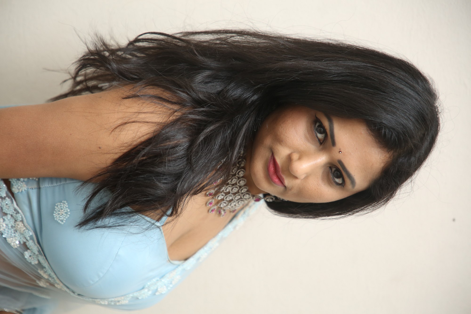 Jo Sharma elegant attire with shimmering accessories look