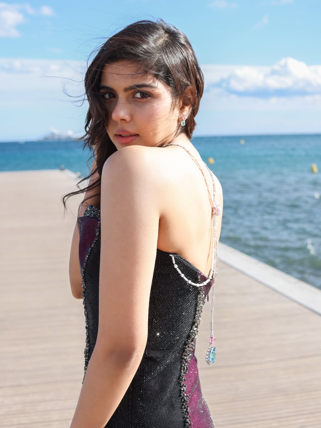 Kalyani Priyadarshan Indian jewellery red carpet