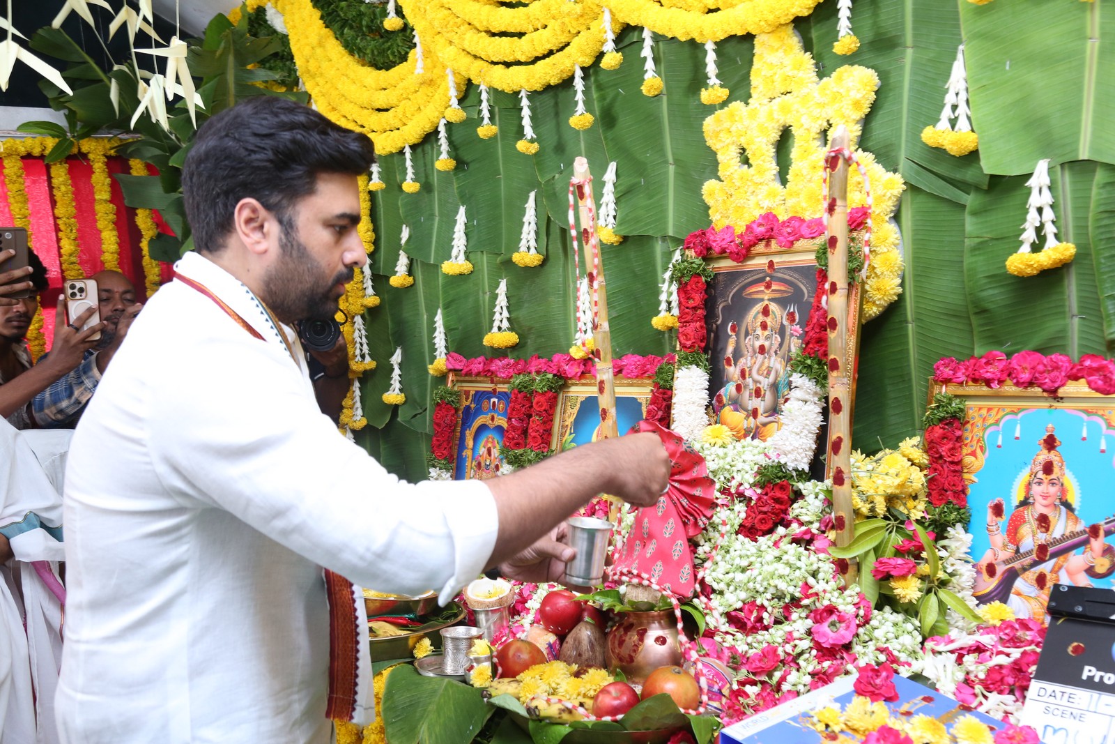 Film team during grand movie launch event