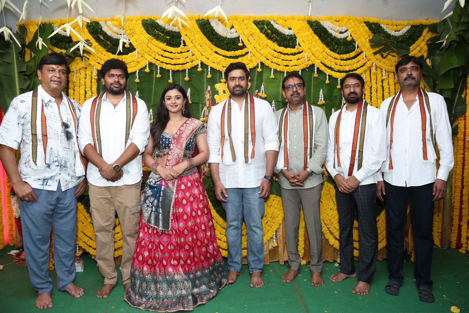 Film team after pooja event celebration