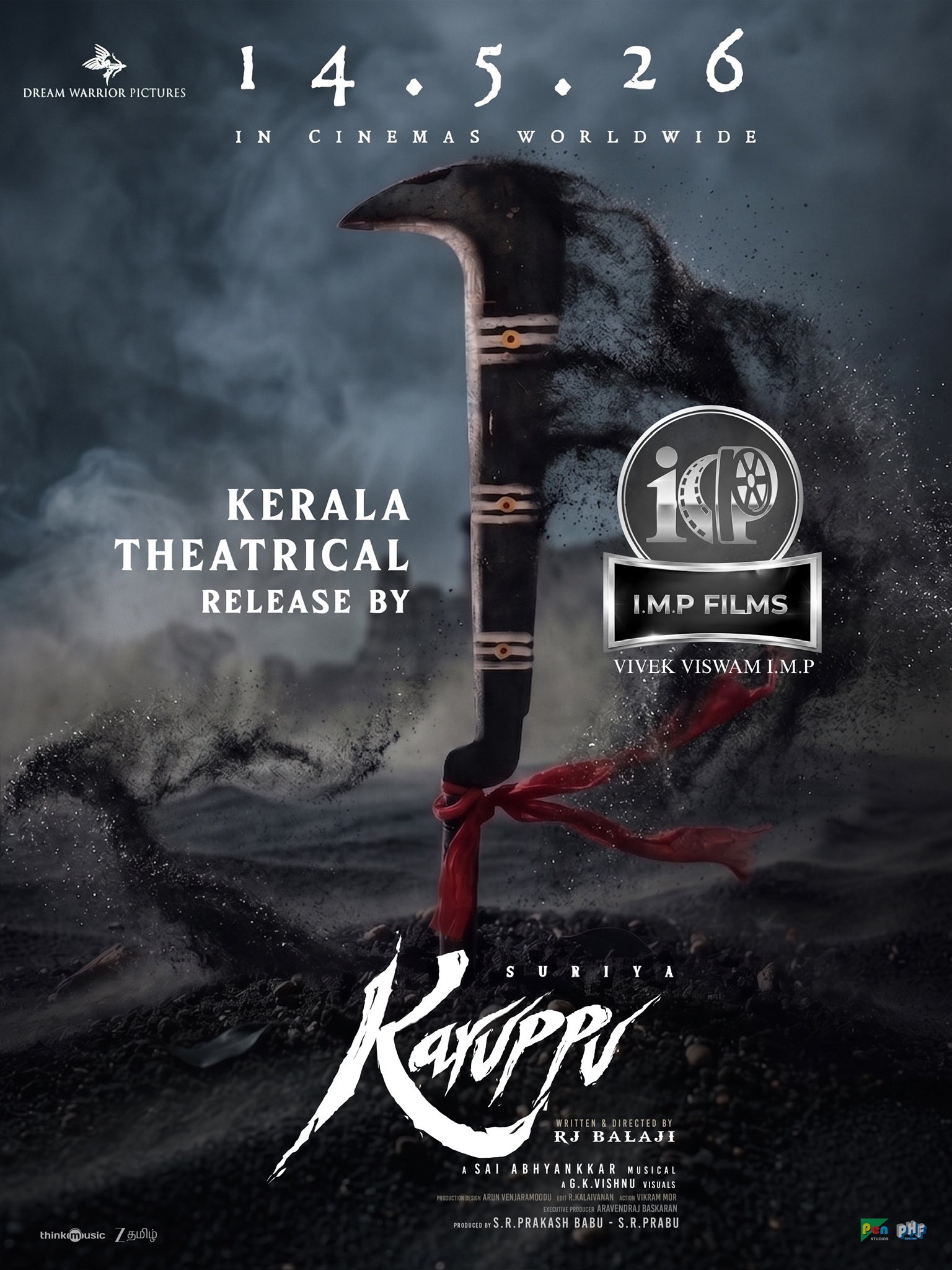 Karuppu Kerala theatrical rights announcement poster