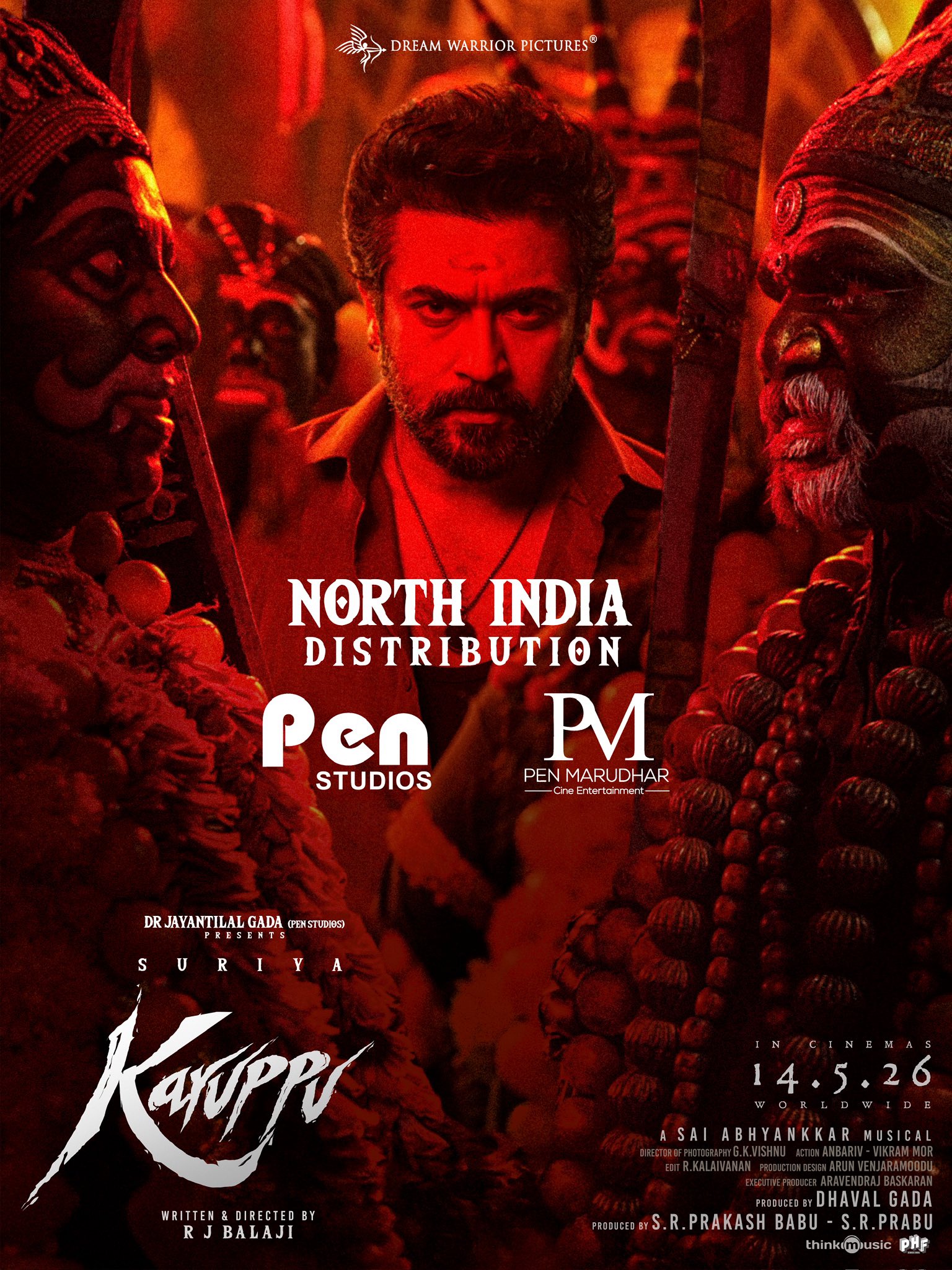 Karuppu Hindi North India rights Pen Marudhar deal