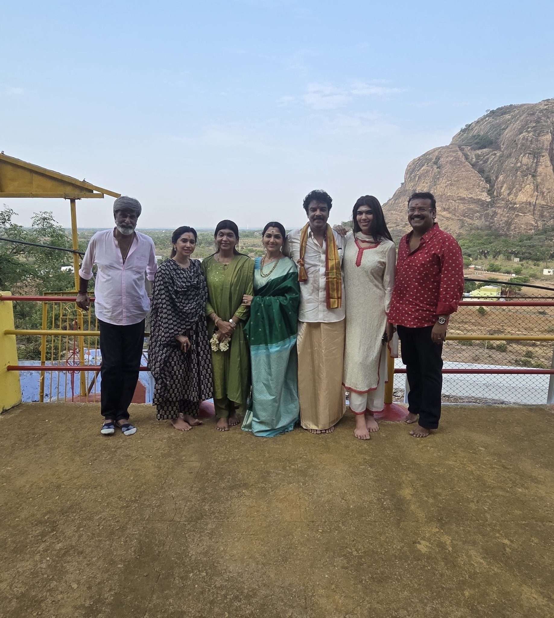 Khushbu, Sundar C Visit Palani Murugan Temple with Aarthi Ravi, Photos Go Viral