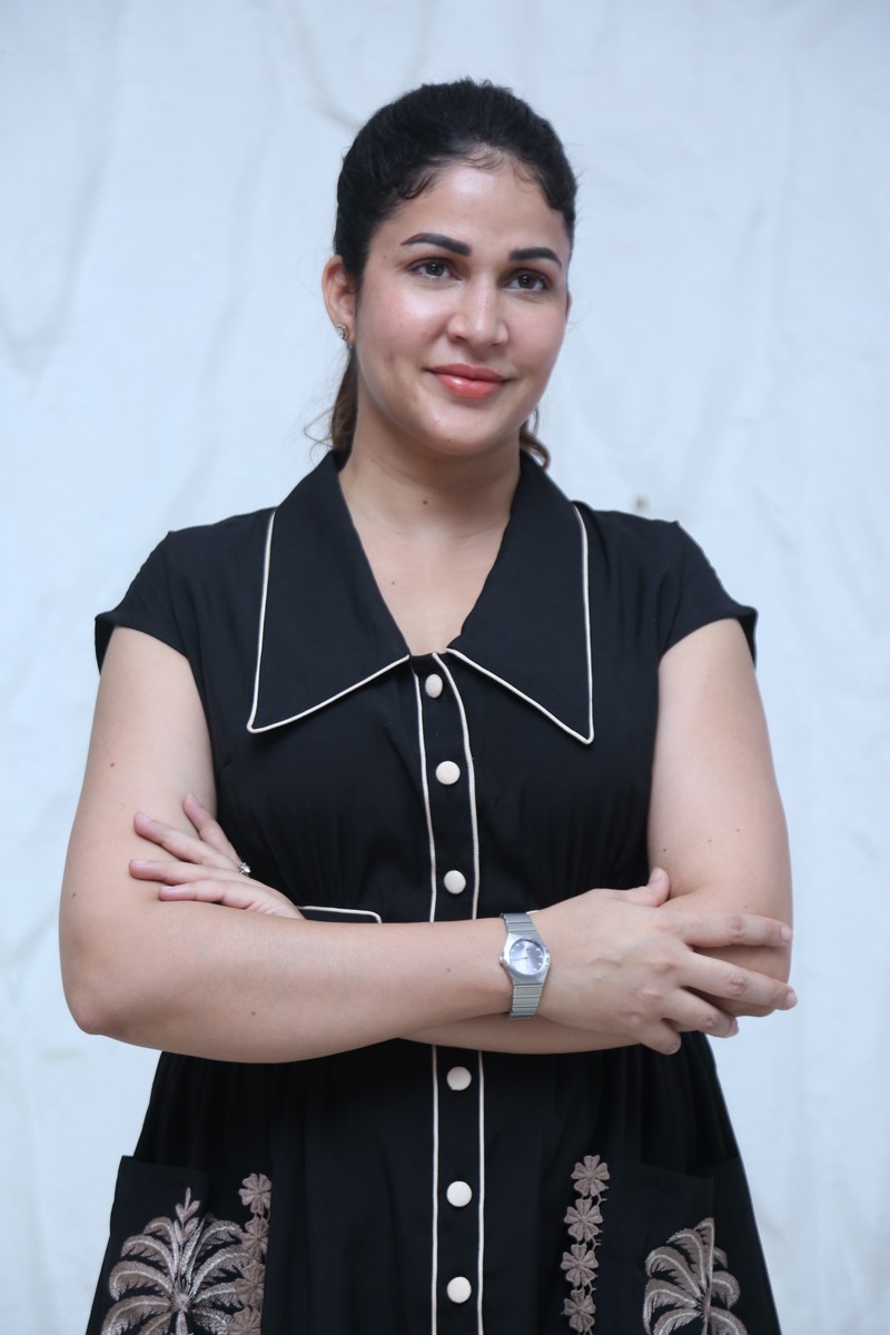 Lavanya Tripathi flaunting a classy black dress with modern styling