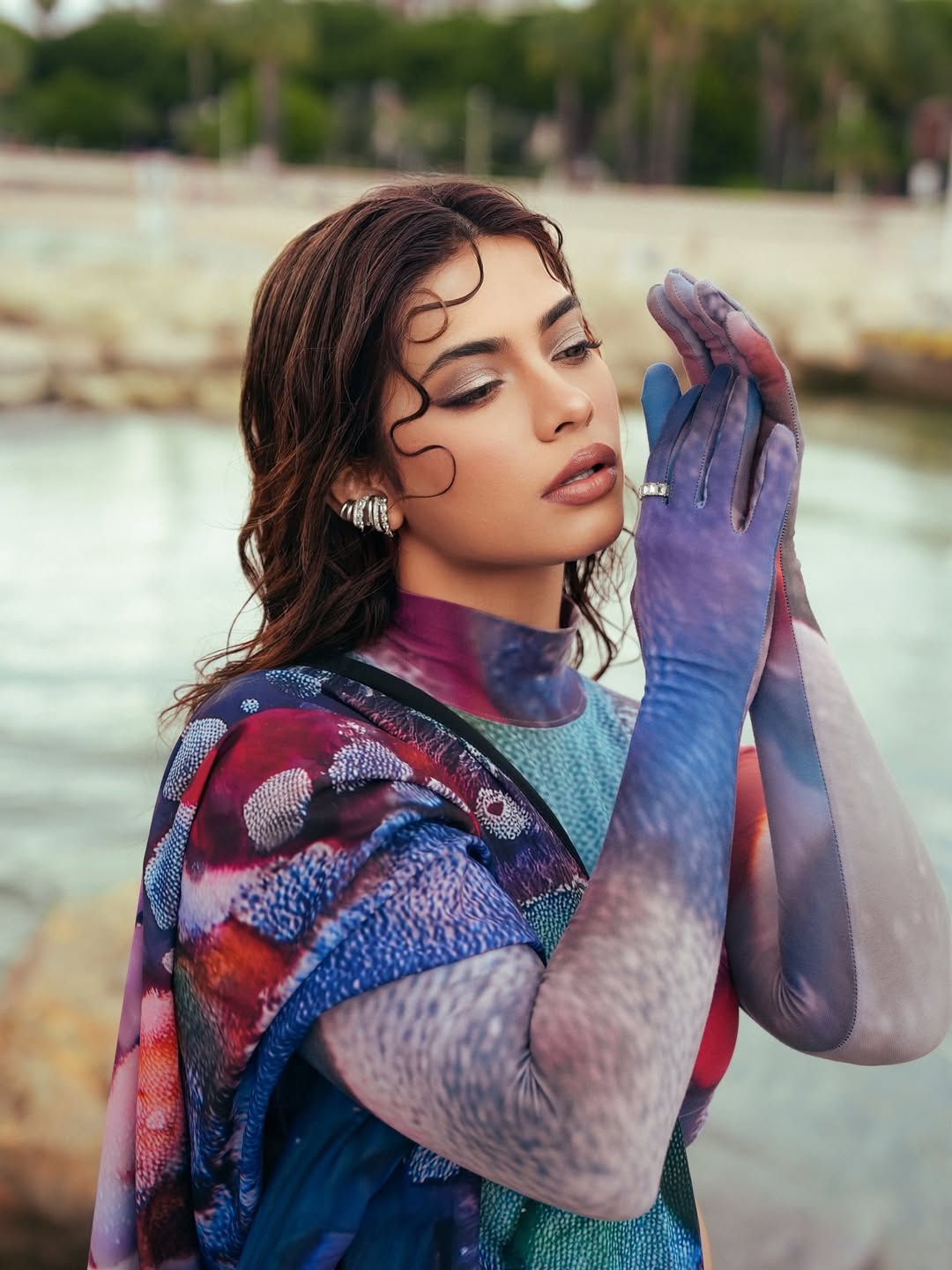 Nagma Mirajkar posing in bold avant-garde fashion