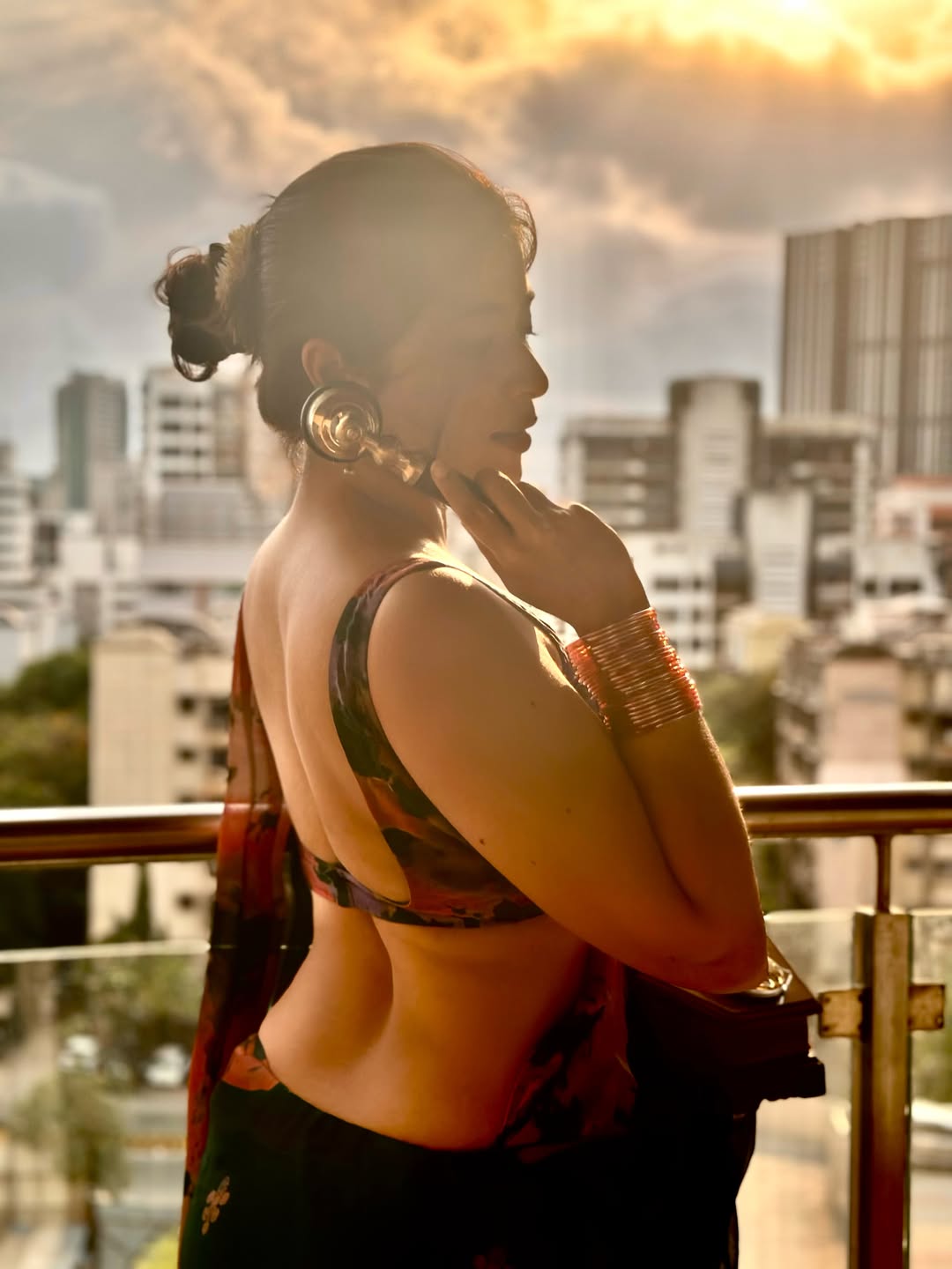Nikita Sharma latest saree stills