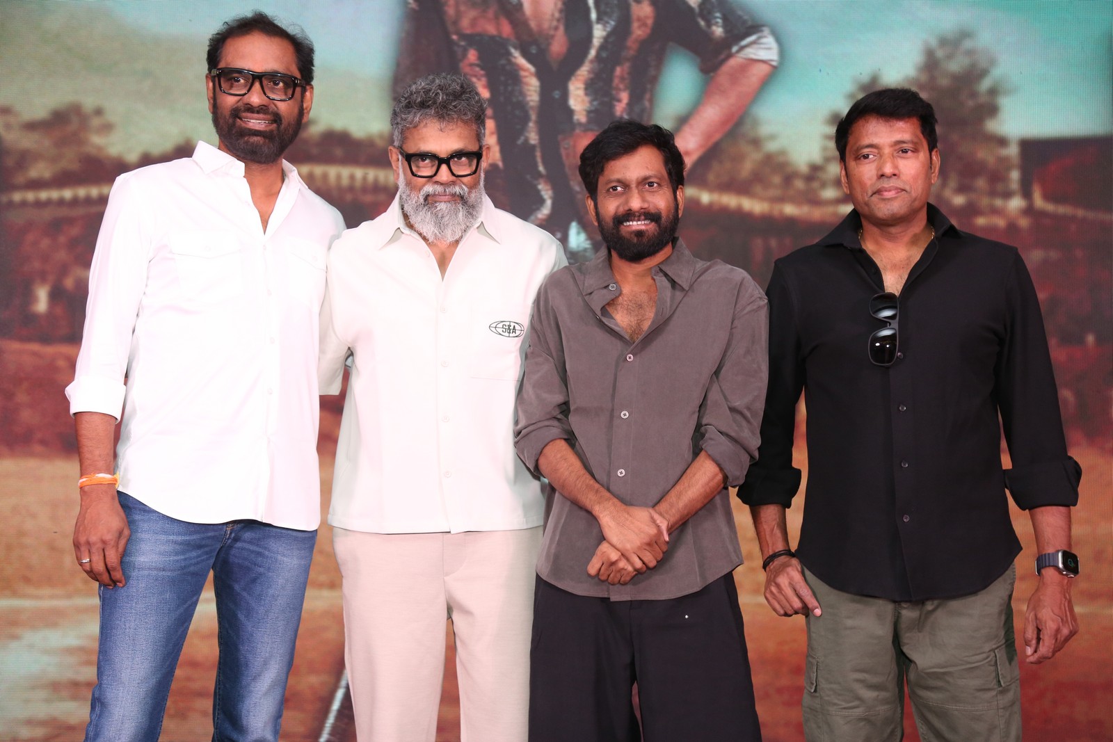 Satish Kilaru Sukumar Buchi Babu Rathnavelu pose