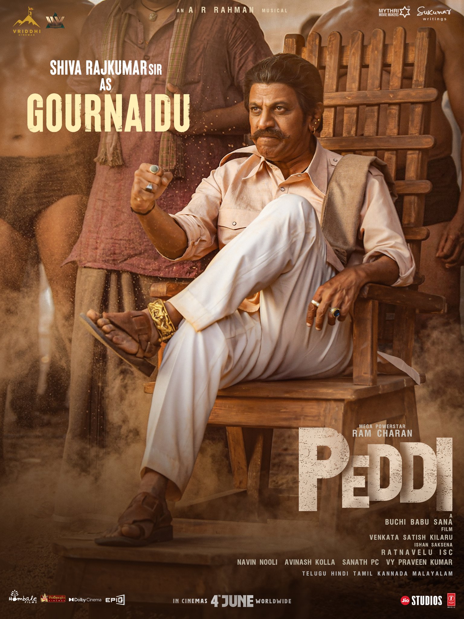 Shiva Rajkumar as Gournaidu in Peddi film