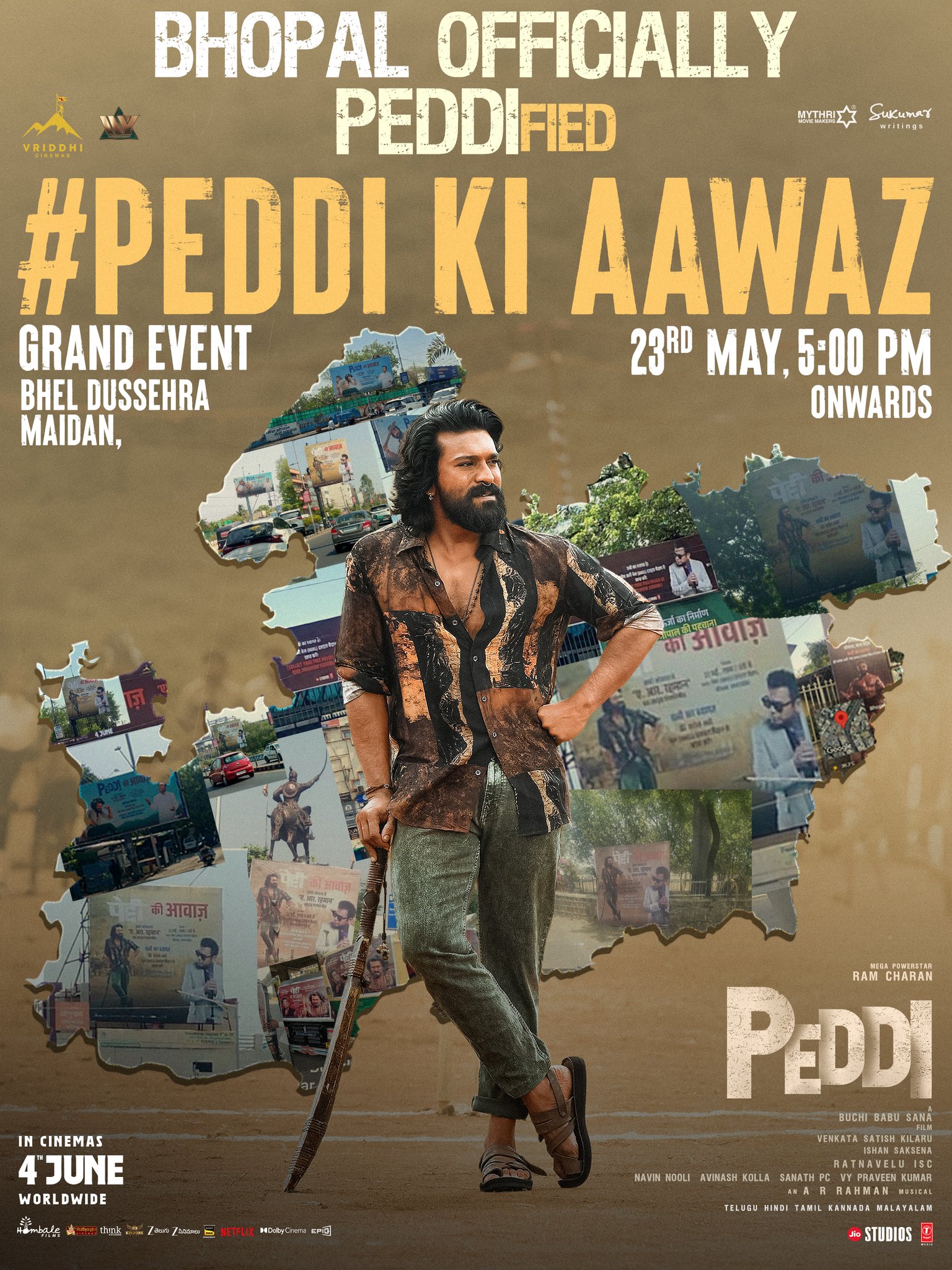 Peddi promotional event creating buzz in Bhopal
