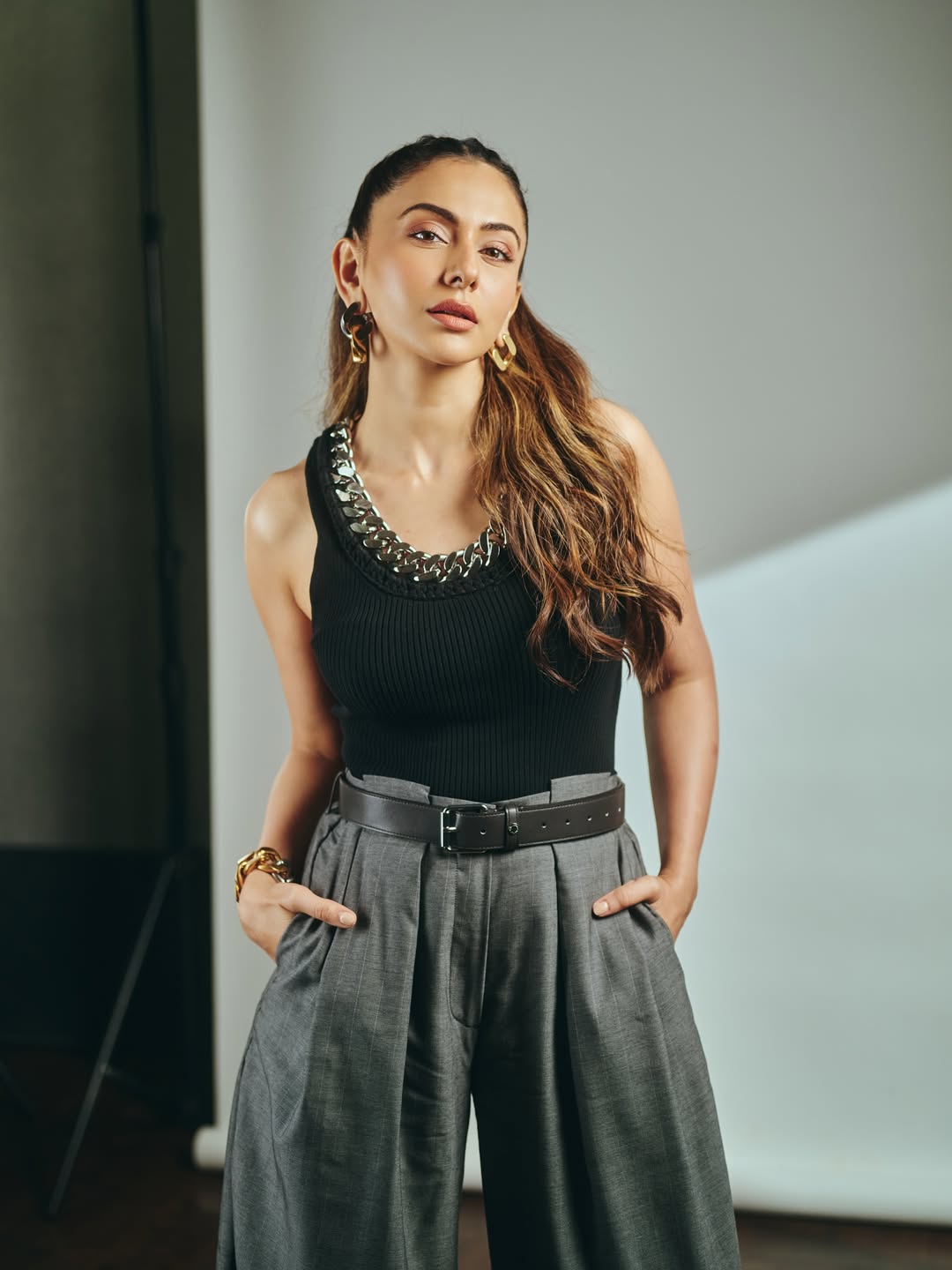 Tailored Grey Trousers Add Boss-Lady Energy