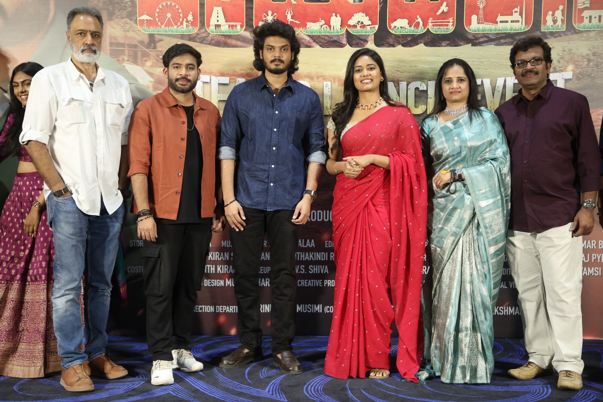 Rayavalasa cast and producers at teaser launch