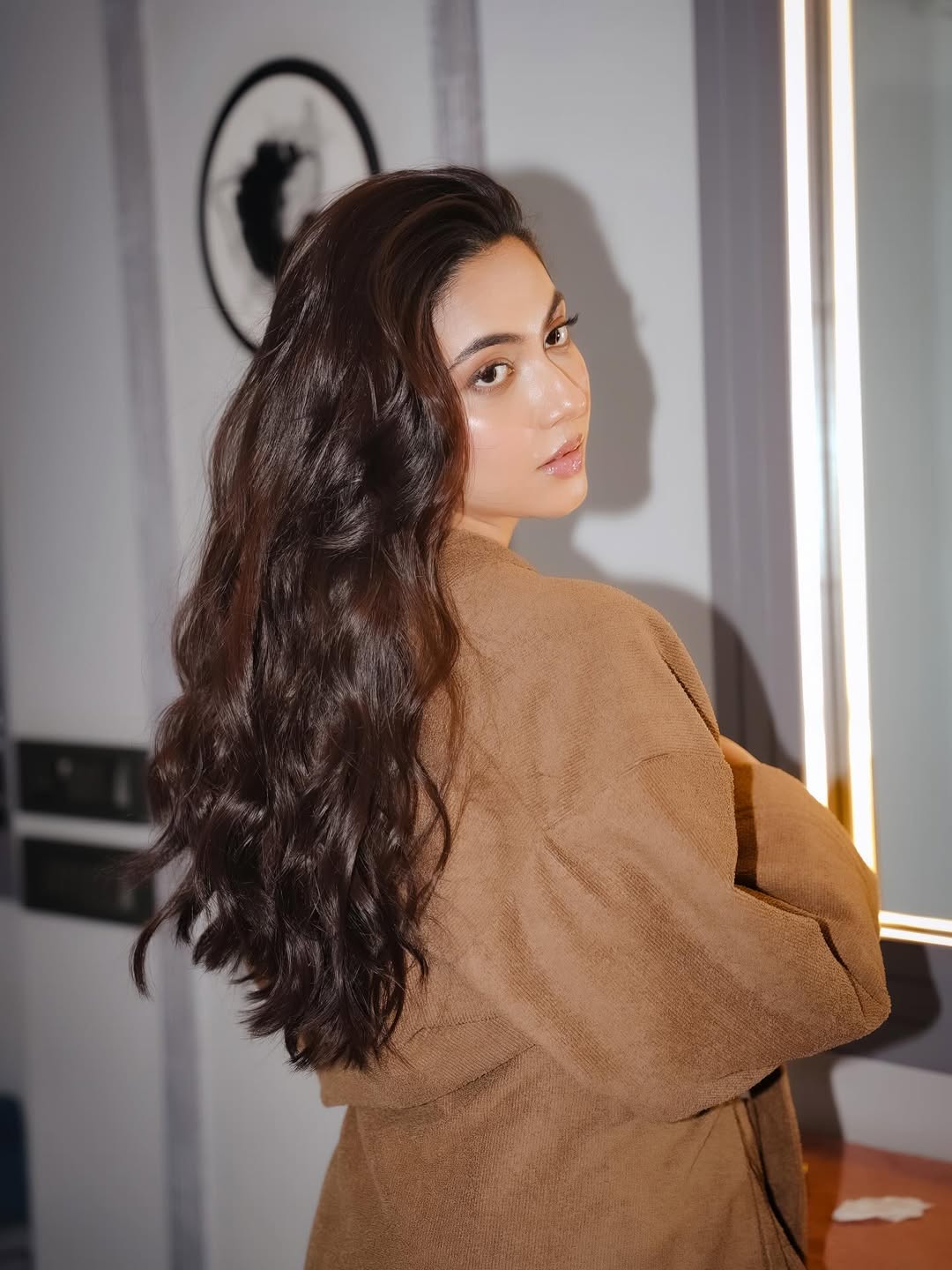 Reem Shaikh glowing in elegant robe outfit