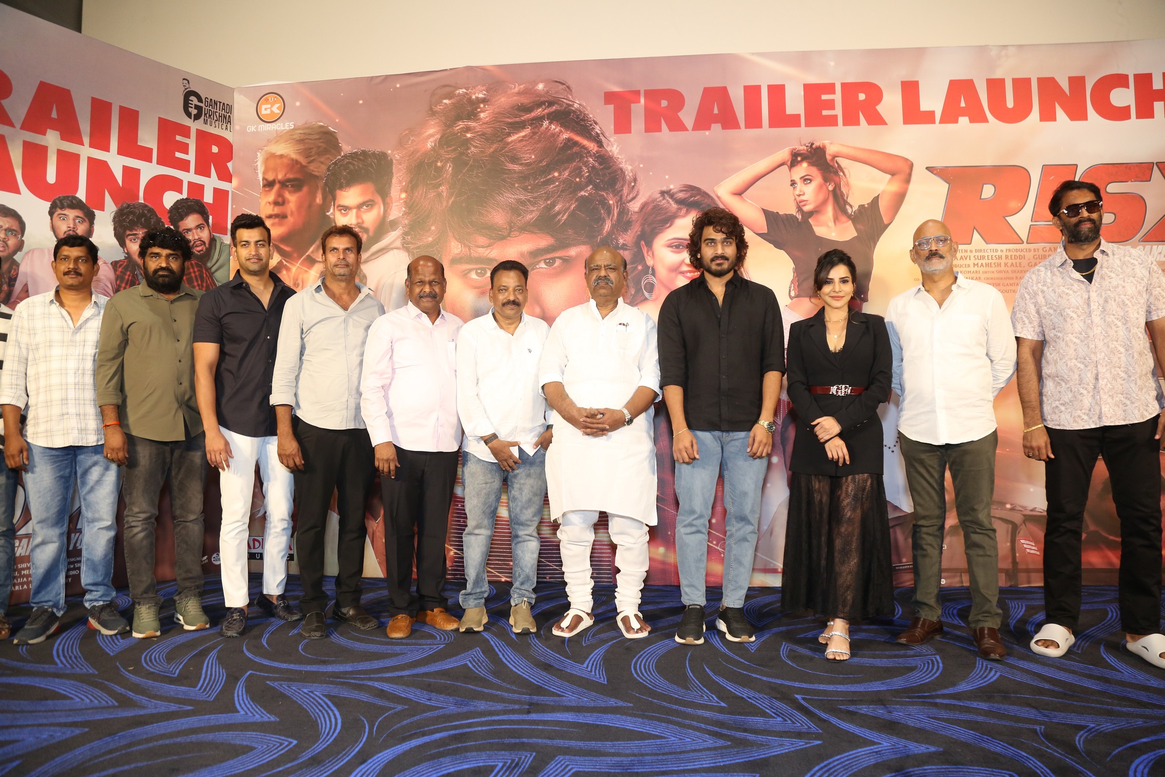 RISK movie team at trailer launch event