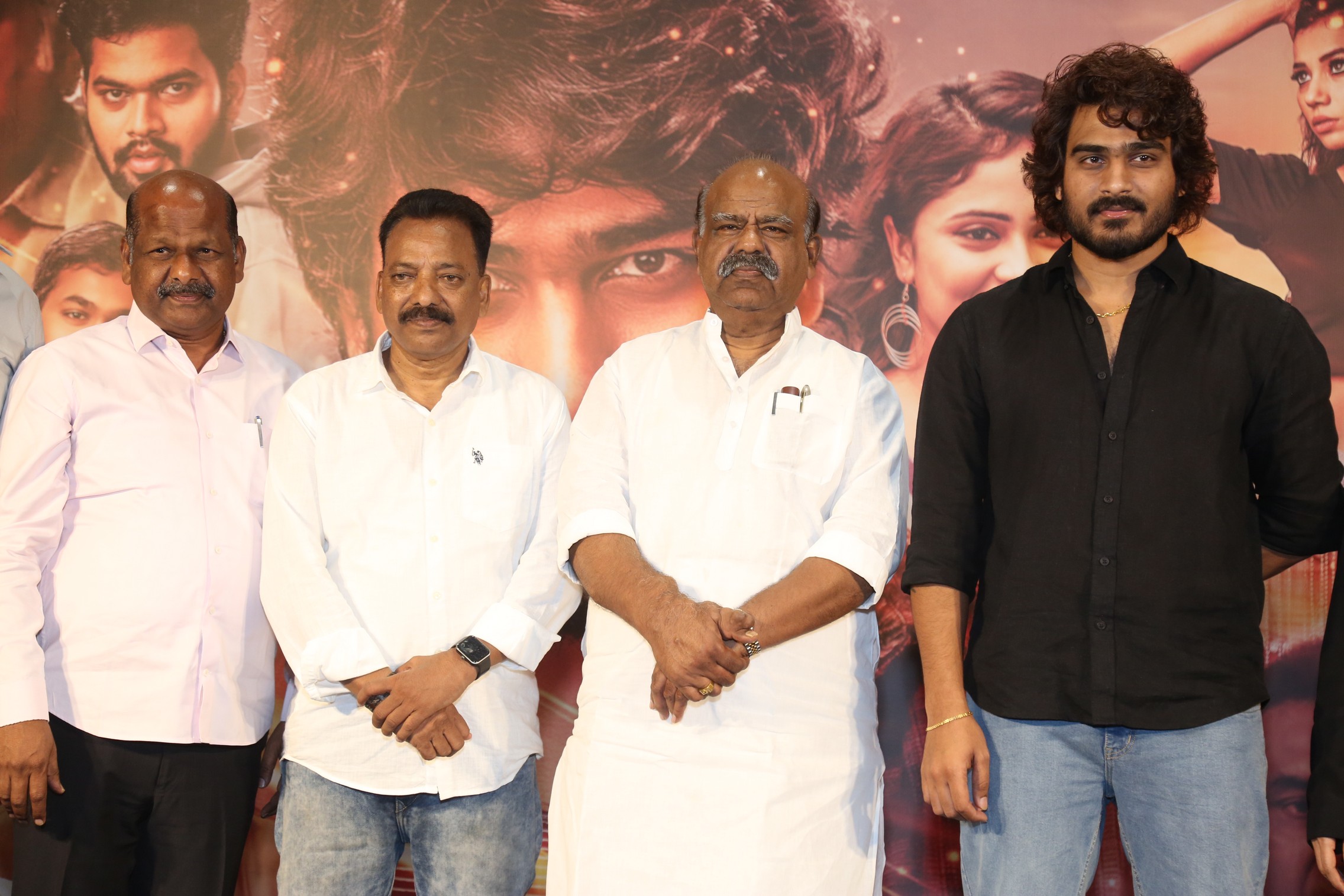 Sandeep Ashwa with RISK movie team