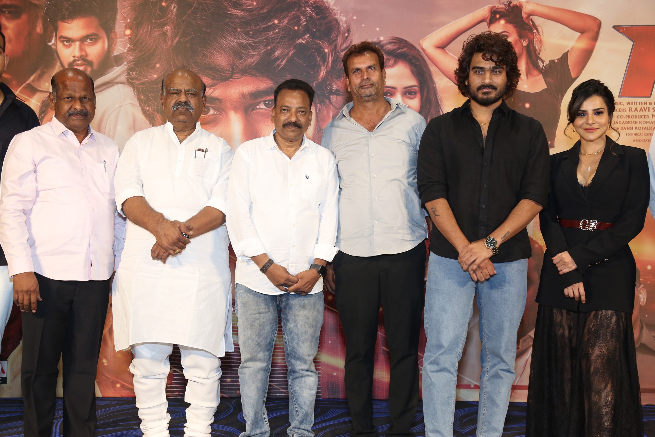 RISK movie cast with guests at launch