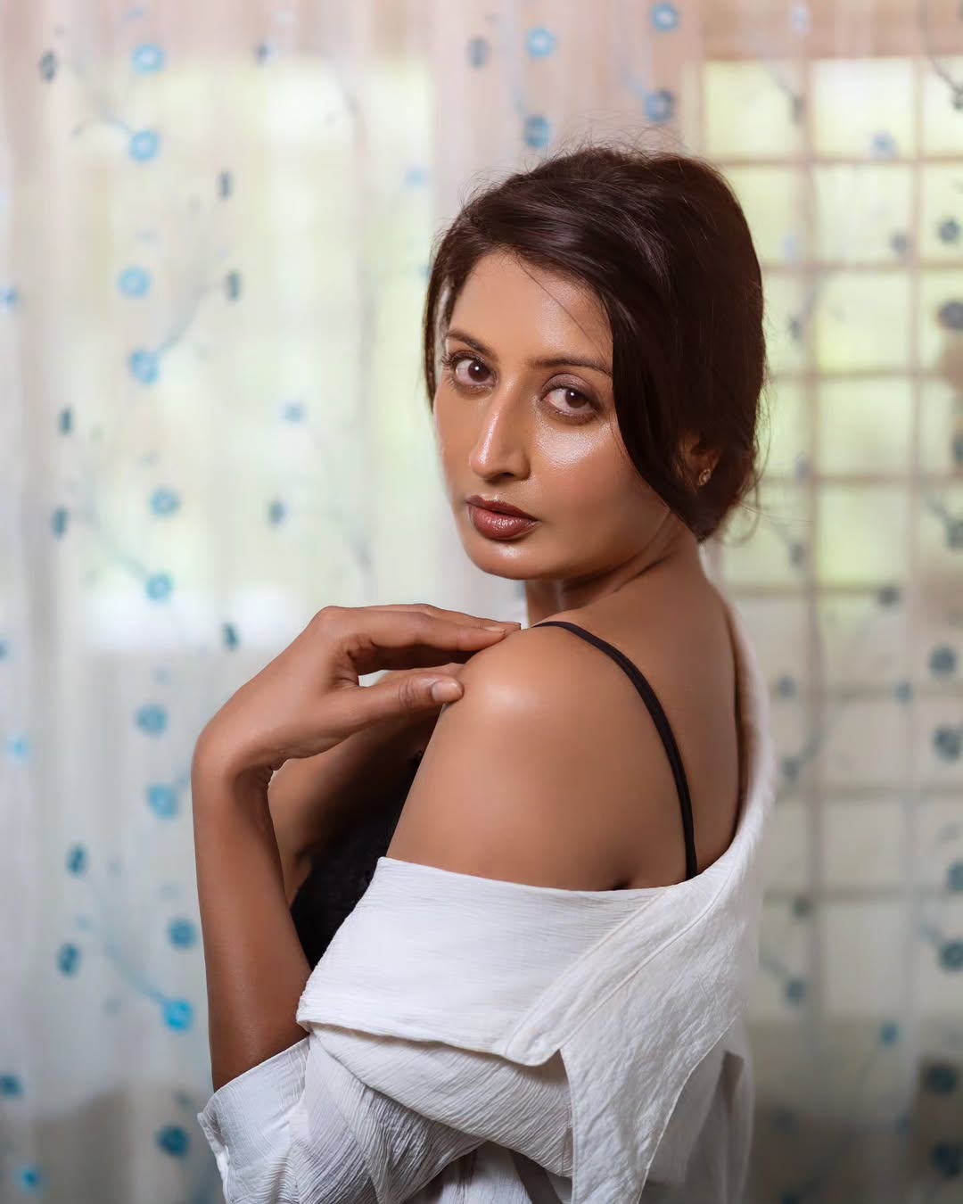 Shubha Raksha glamorous white outfit photoshoot