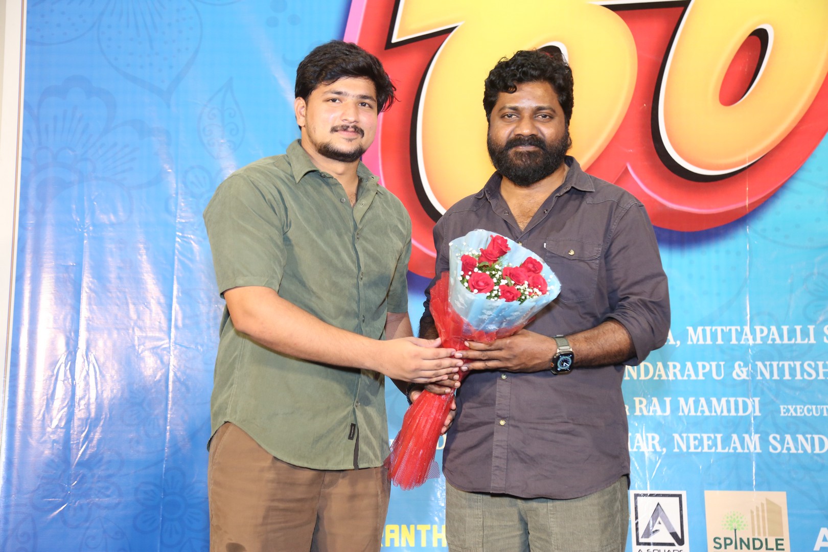 Single Raju movie launch event celebration.