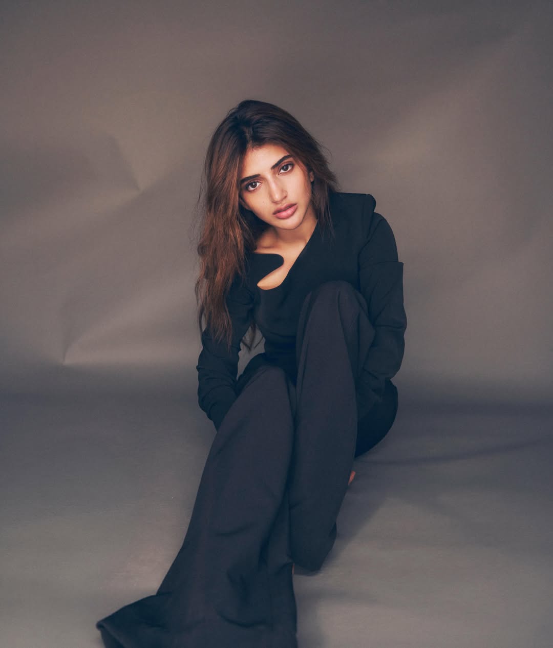 Sreeleela stylish look in chic black dress