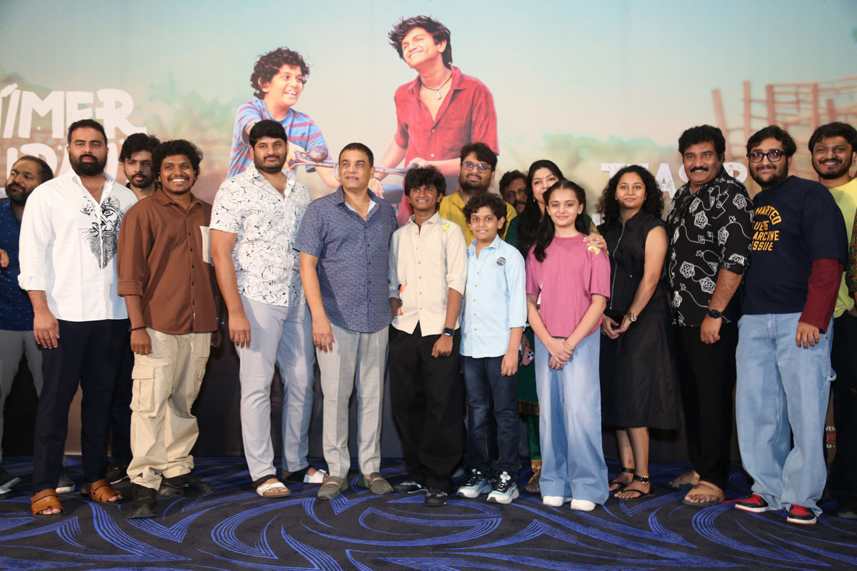 Dil Raju and Summer Holidays team group photo.