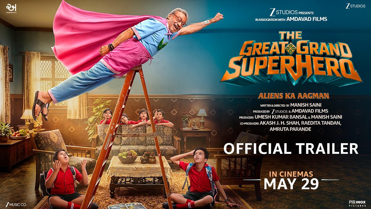 Jackie Shroff in The Great Grand Superhero trailer still