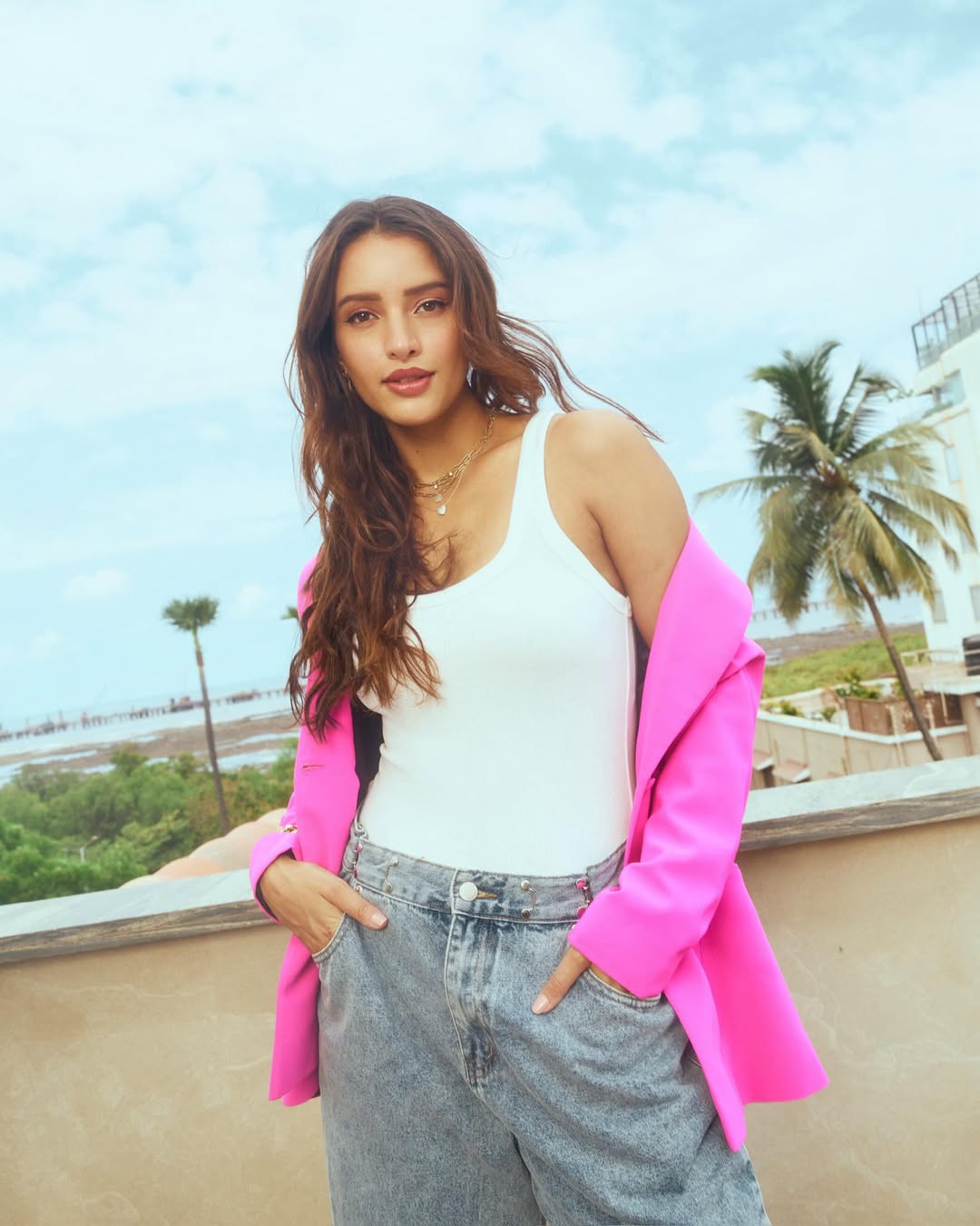The Hot Pink Blazer That Dominates the Look