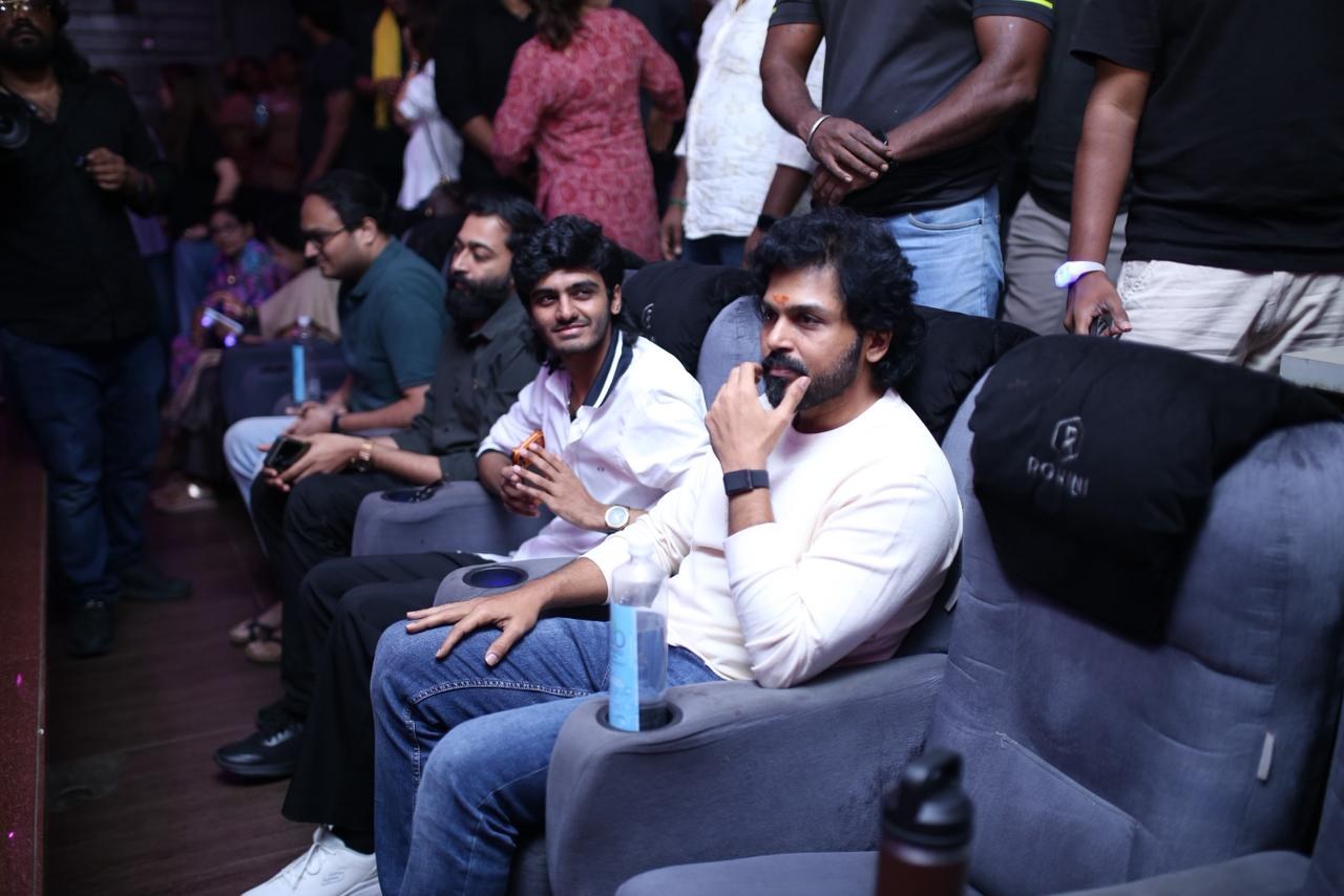 Trisha, Karthi and RJ Balaji Watch Karuppu FDFS at Rohini Theatre; Photos Go Viral