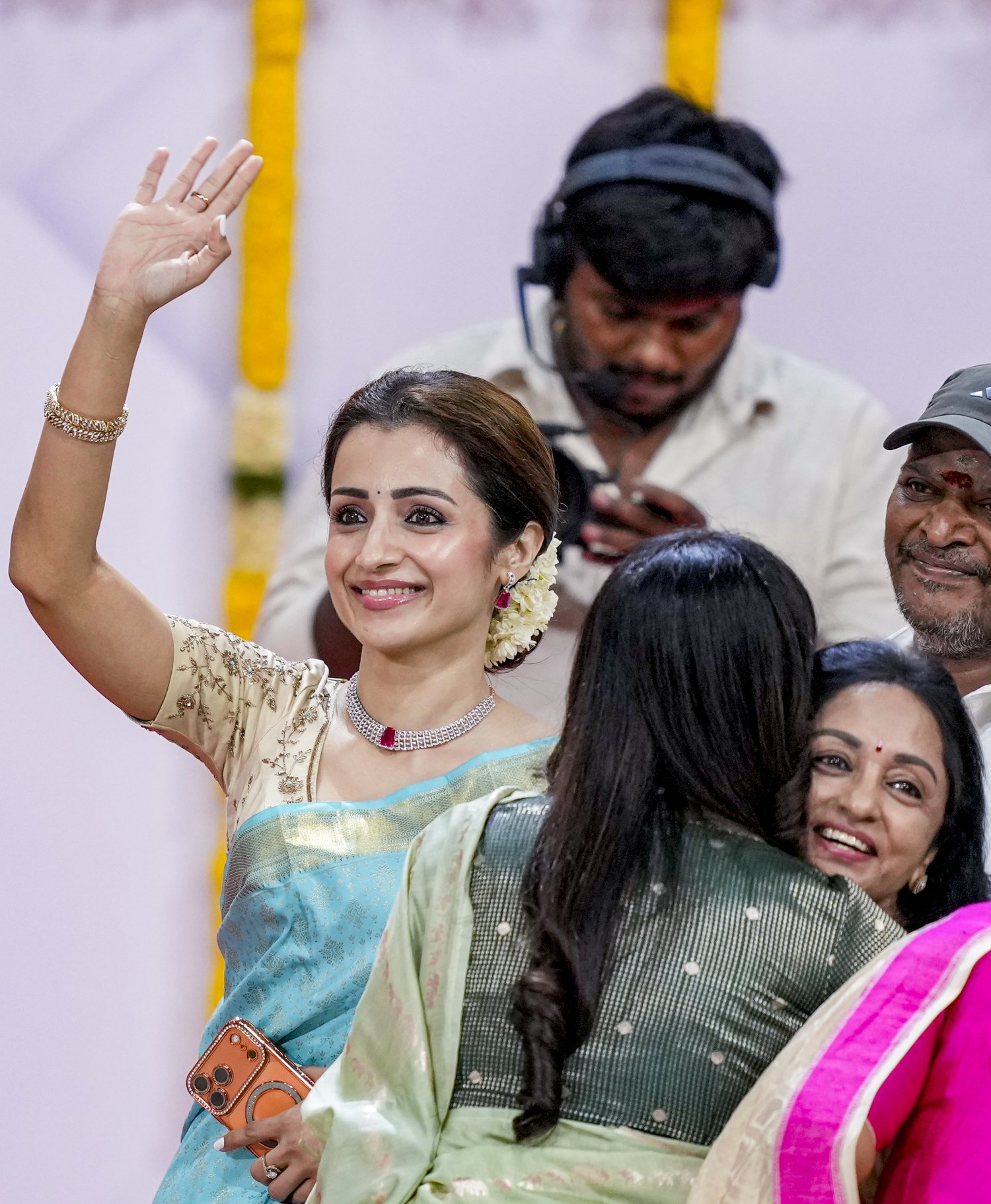 Trisha Krishnan Steals Attention at Vijay’s Swearing-In