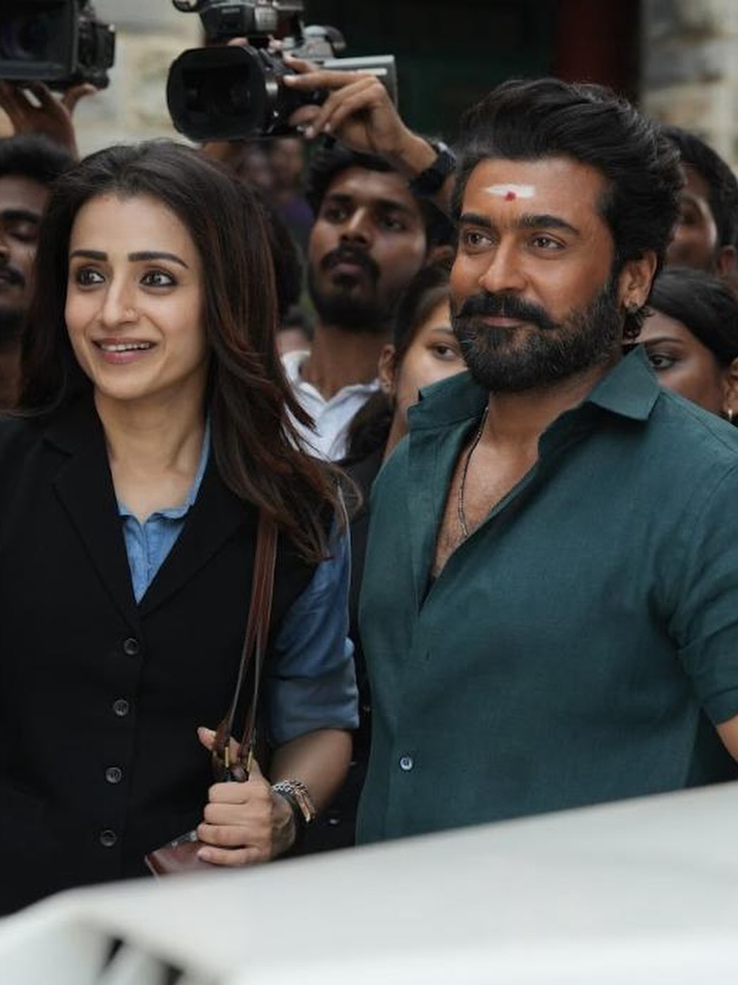 Suriya And Trisha’s On-Set Chemistry Wins Hearts