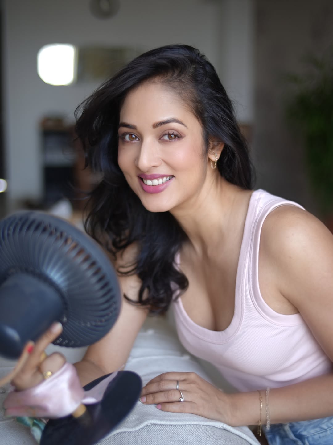 Vidisha Srivastava in blush pink casual outfit
