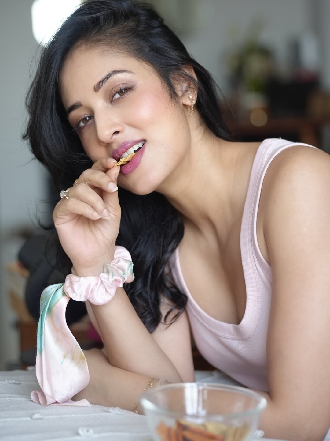 Vidisha Srivastava in pastel casual ensemble