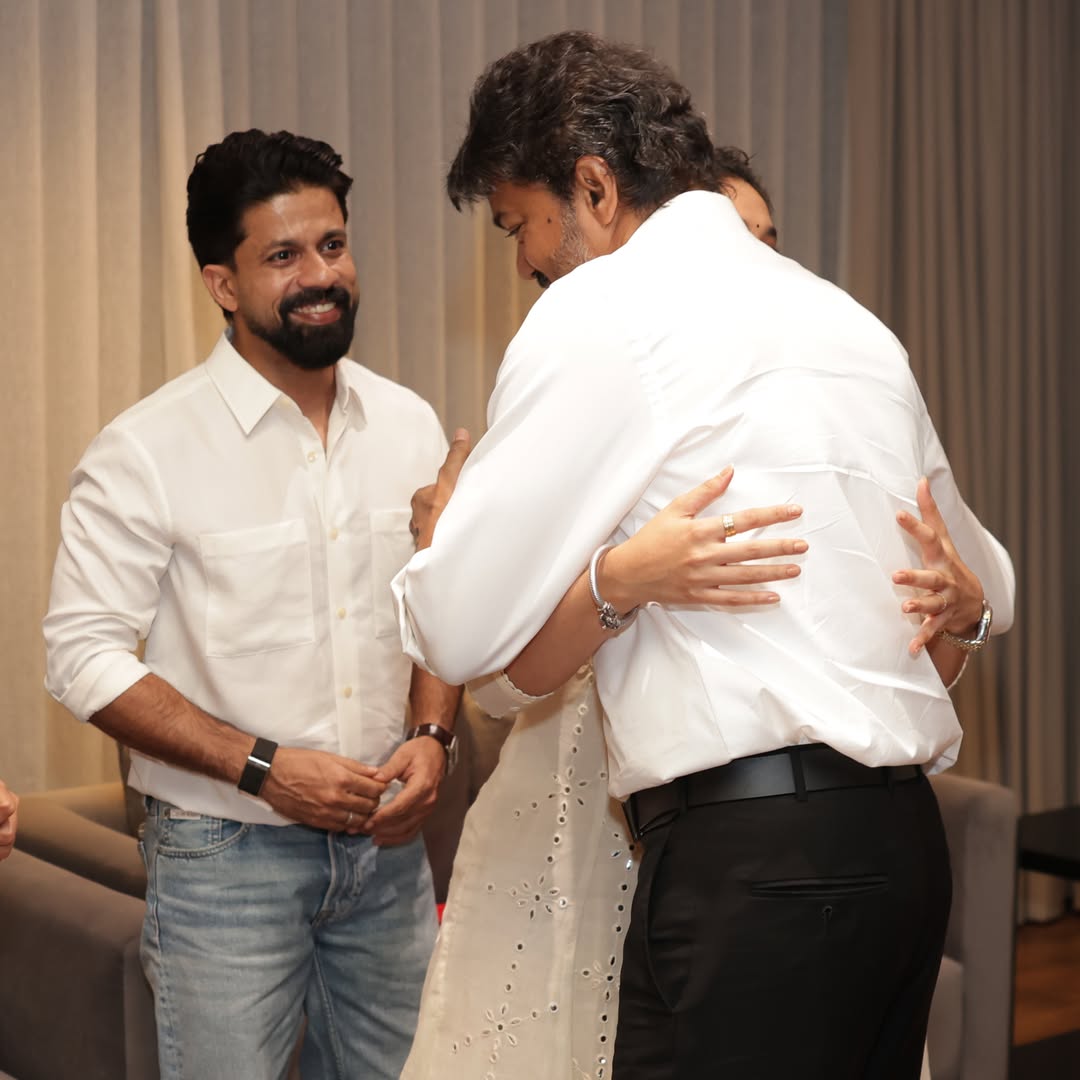 Actress Keerthi Suresh Met CM Vijay to Wish His Birthday With Her Husband
