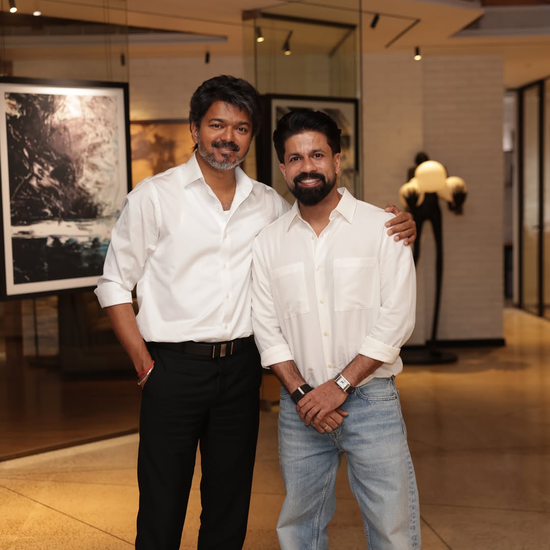 Actress Keerthi Suresh Met CM Vijay to Wish His Birthday With Her Husband