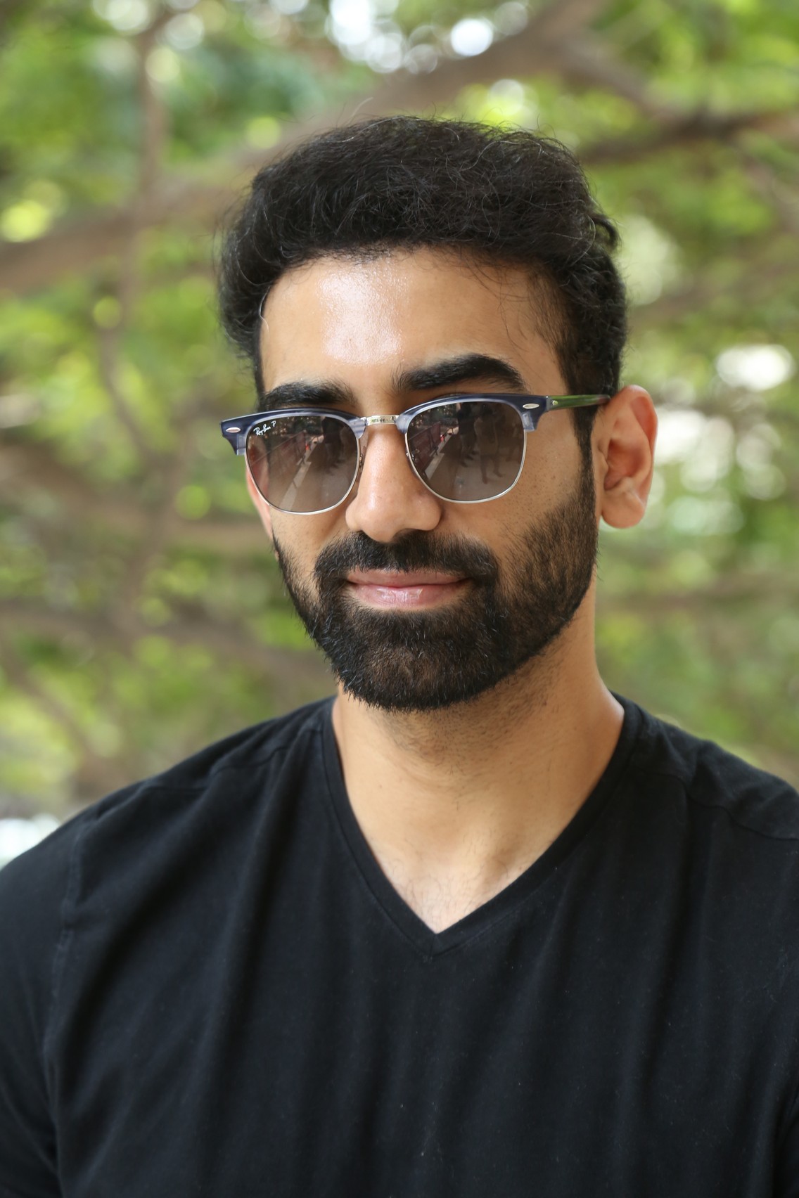 Akash Goparaju smart casual style portrait