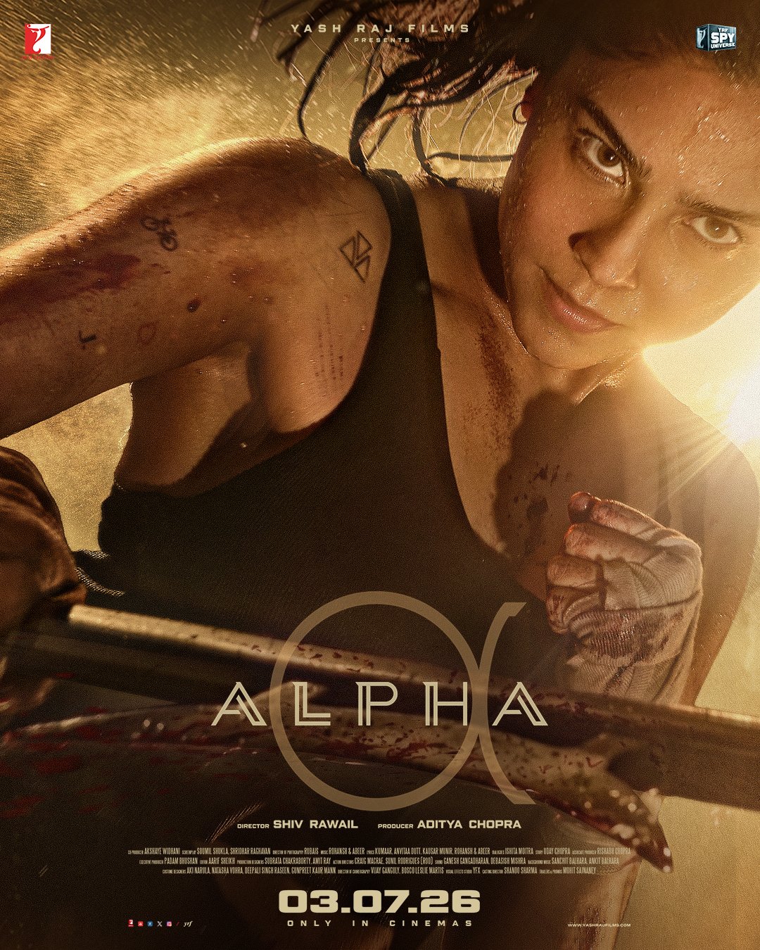 Sharvari ALPHA movie look poster