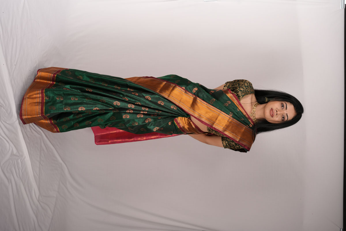 Bhairavi Ardhya Deka in trendy traditional saree