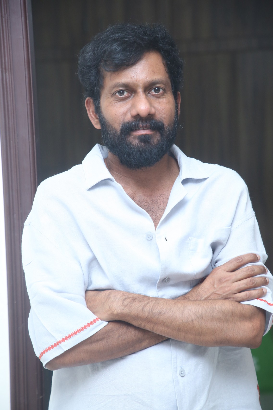 Buchi Babu Sana in casual white shirt look