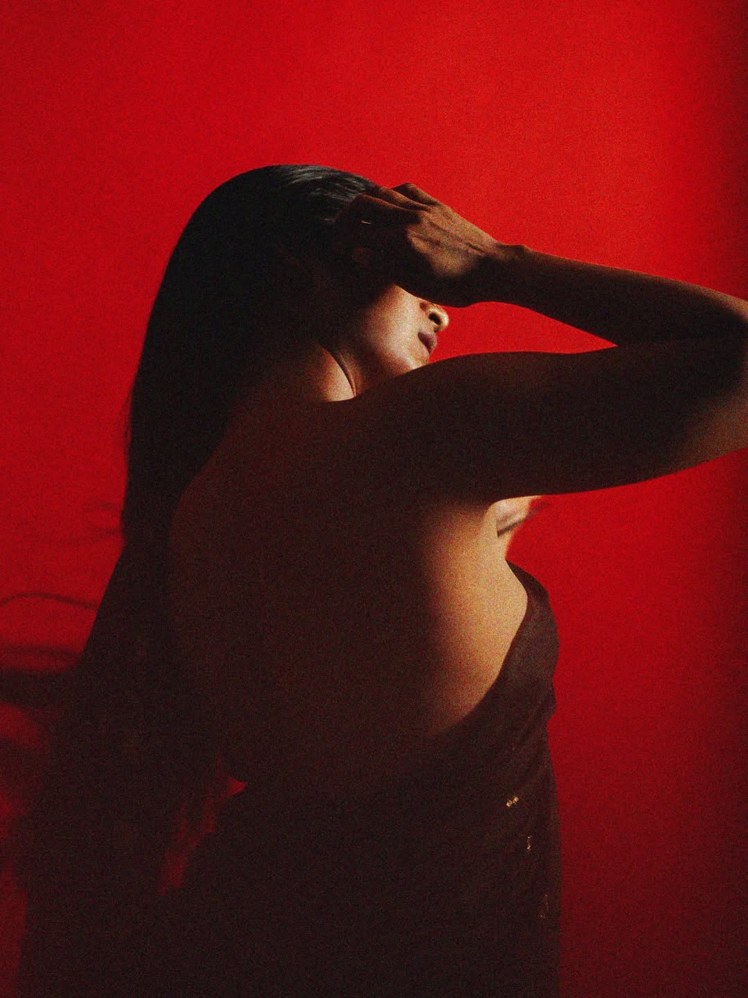 Chaithra Achar no blouse photos