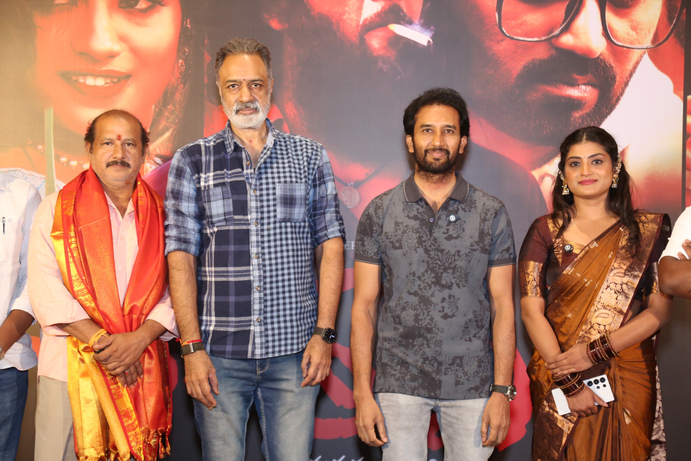 Chandrappann actors at event