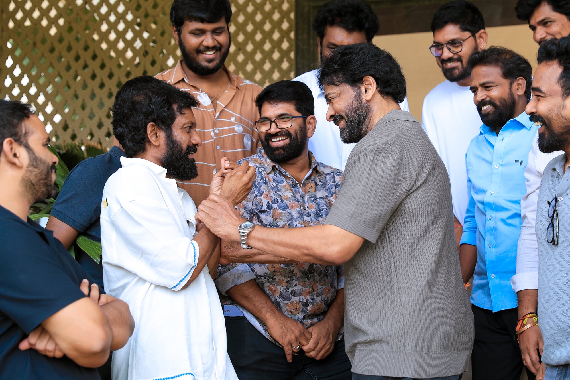 Chiranjeevi congratulating Peddi team