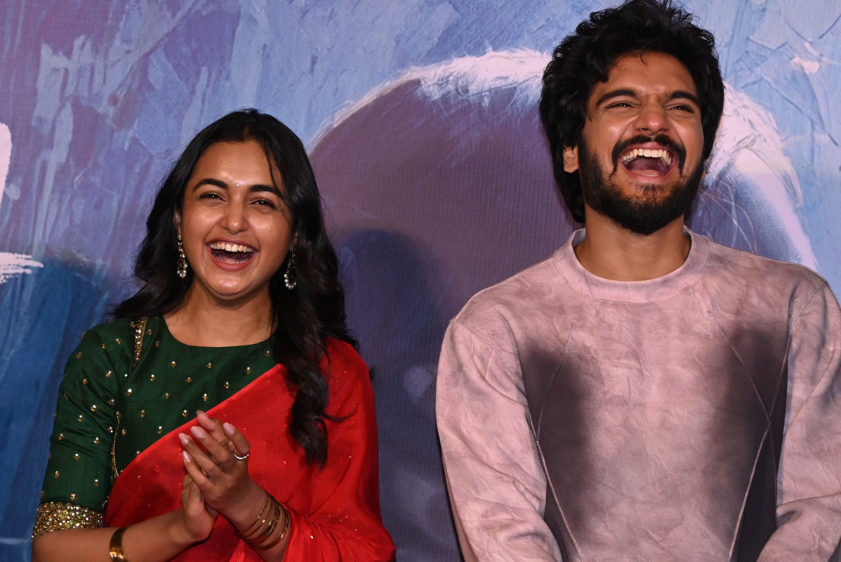 Harshith Reddy and Smeha smiling