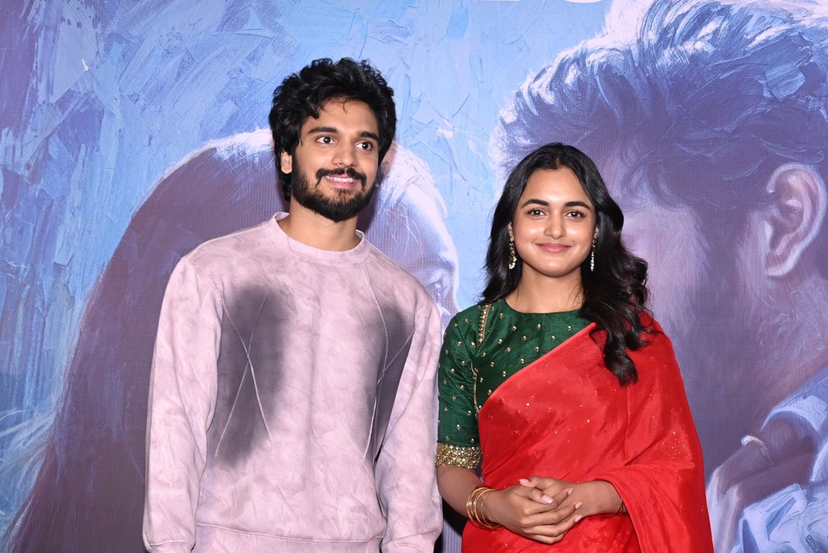 Harshith Reddy and Smeha media pose